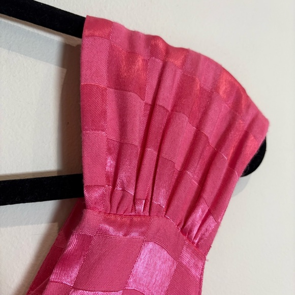 Jen's Pirate Booty Wavecrest Maxi/Midi Hot Pink Check Jacquard Size Small - Picture 14 of 14